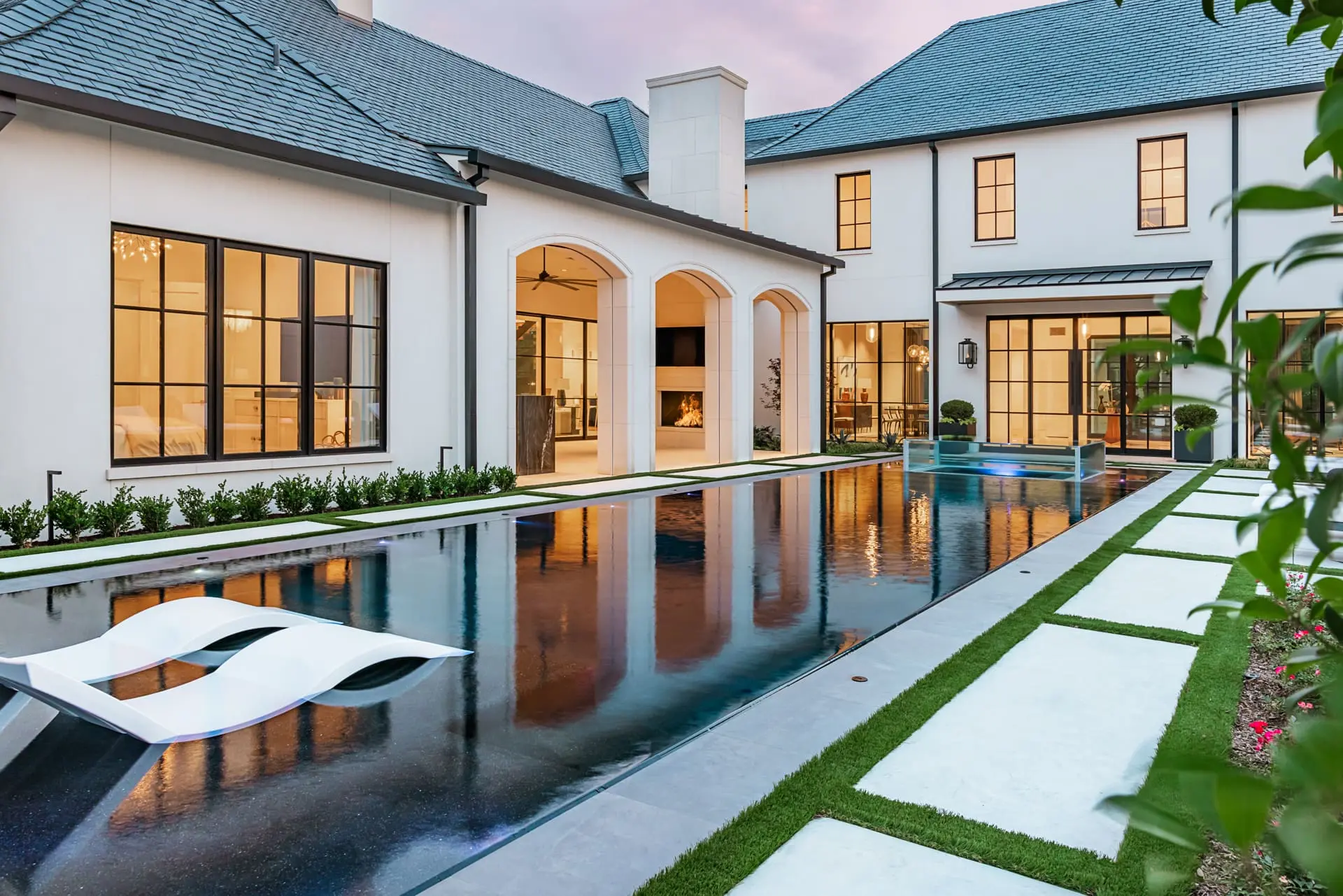 Backyard of a North Dallas home